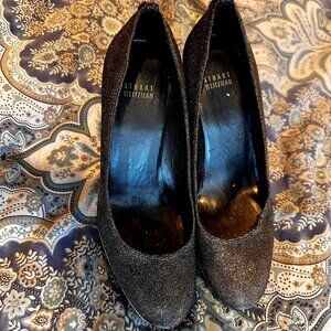 Stuart Weitzman - Silver Sparkly Wedges